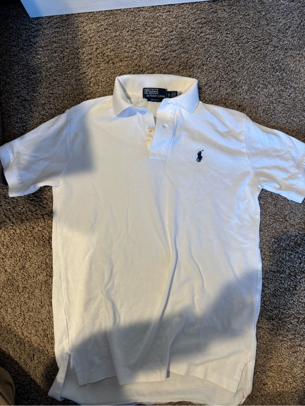 Polo by Ralph Lauren Men’s White Classic Fit Polo Shirt size XS